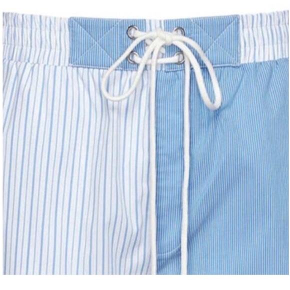 Ser.O.Ya Men's Ziggy Swim Trunk Shorts in Blue Stripe Combo Size L NWT - Picture 5 of 9
